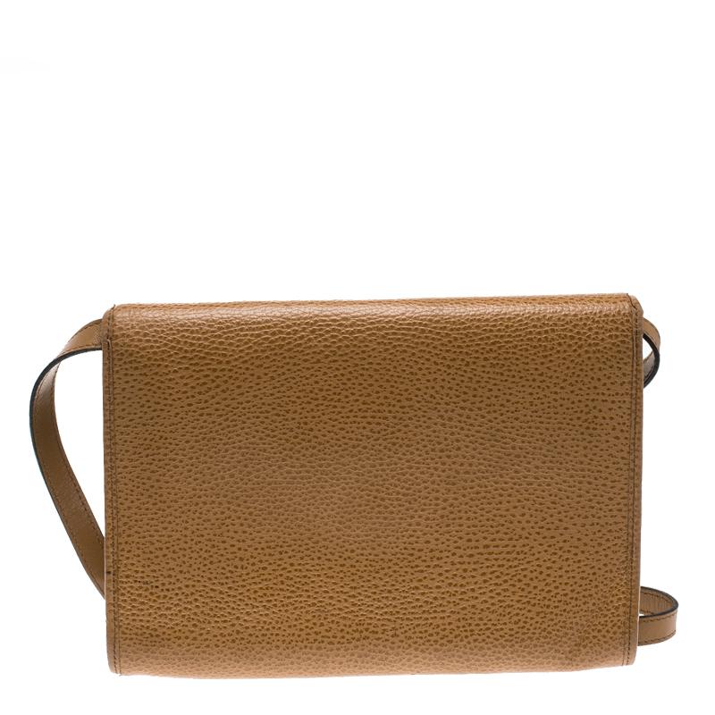 Dior Tan Leather Vintage Shoulder Bag