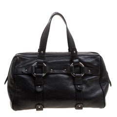 Bally Black Leather Charlyna Satchel