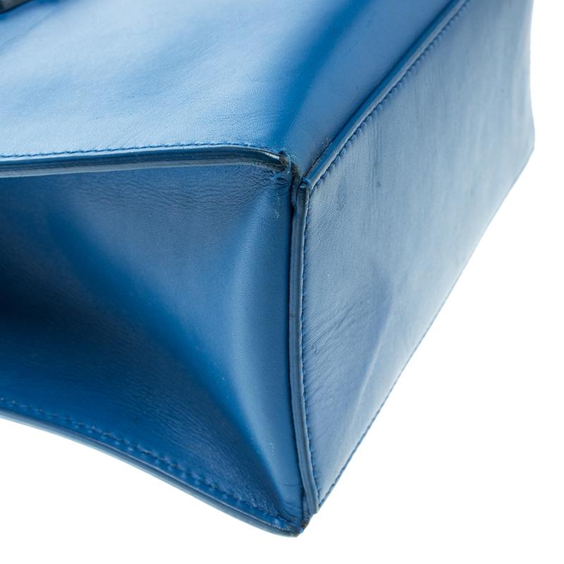 Balenciaga Blue Leather Mini All Afternoon Tote 3
