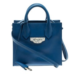 Balenciaga Blue Leather Mini All Afternoon Tote