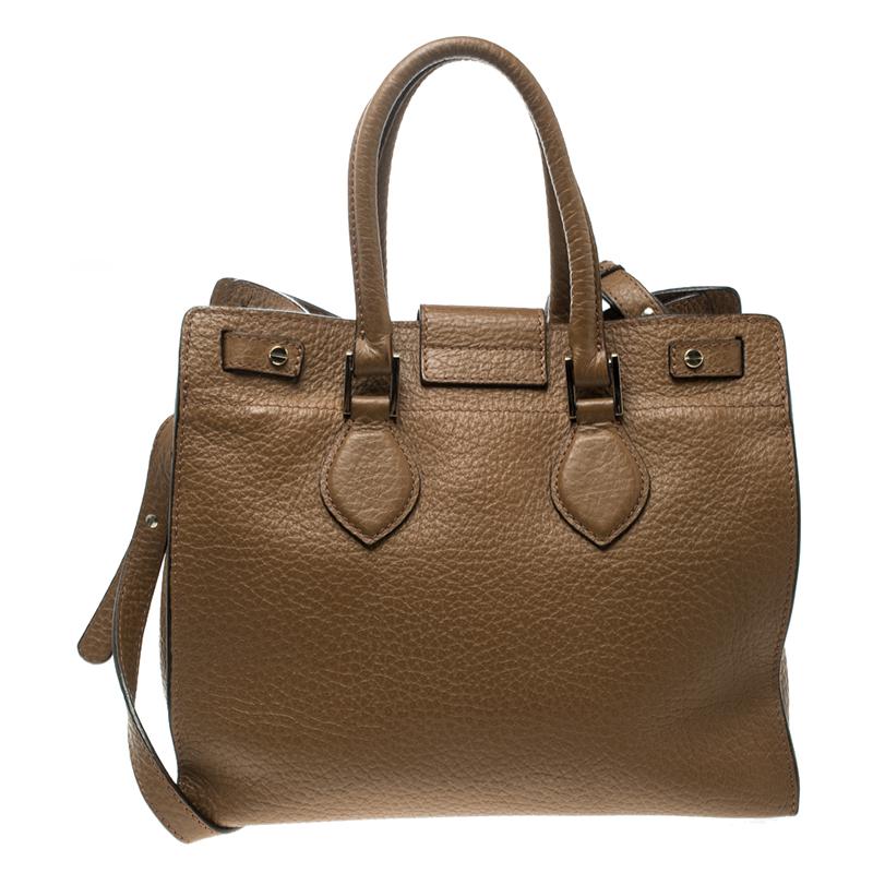 Roberto Cavalli Brown Leather Florence Tote