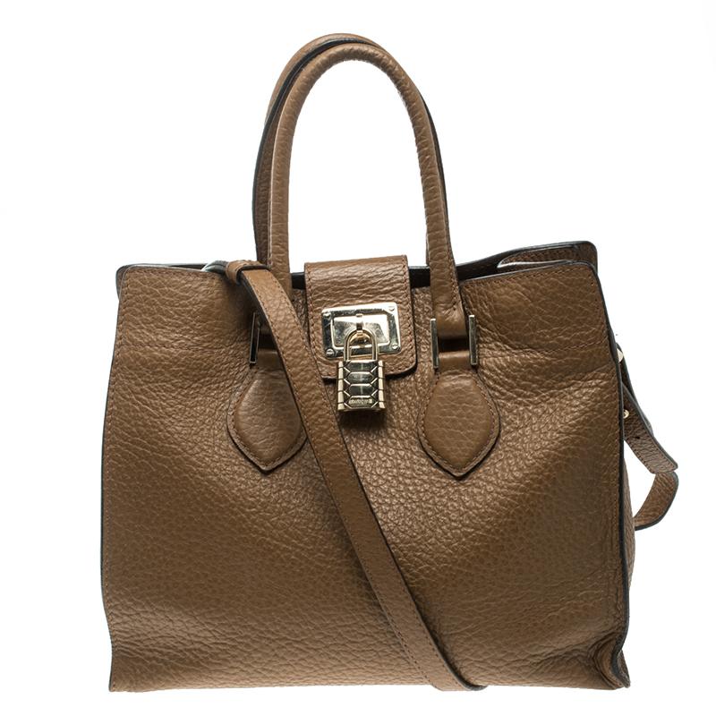Roberto Cavalli Brown Leather Florence Tote 3