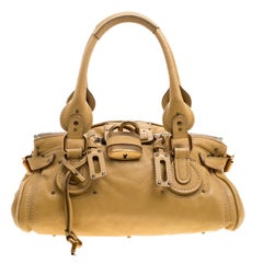 Chloe Yellow Leather Medium Paddington Satchel