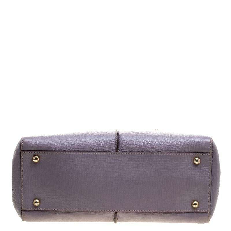Tod's Lilac Leather D-Styling Shopper Tote 2