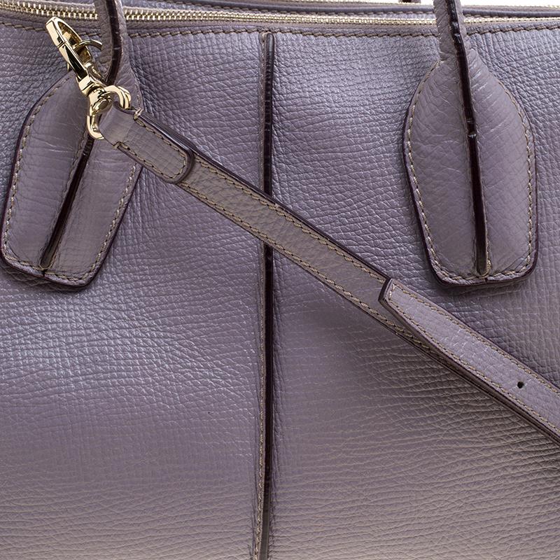 Tod's Lilac Leather D-Styling Shopper Tote 6