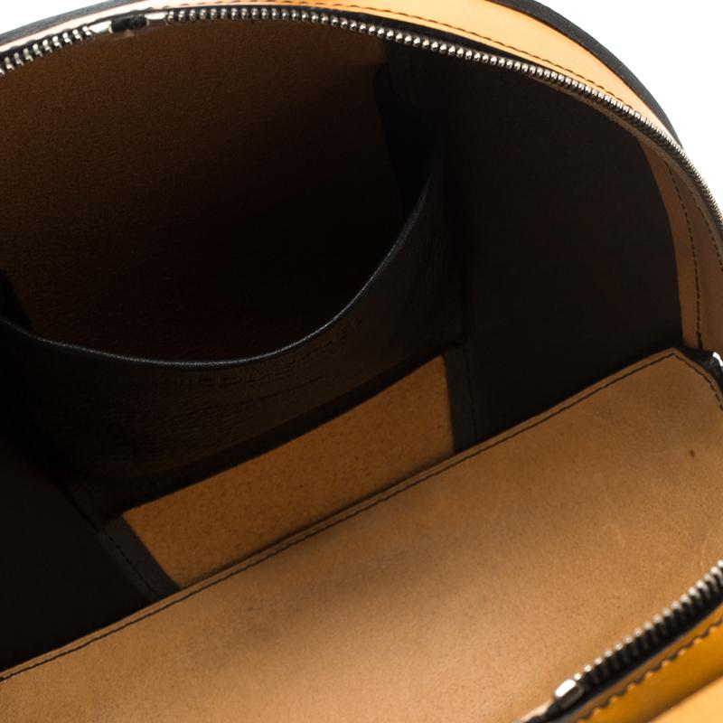 Nicolas Theil Yellow/Black Leather Bee Bowling Bag 3