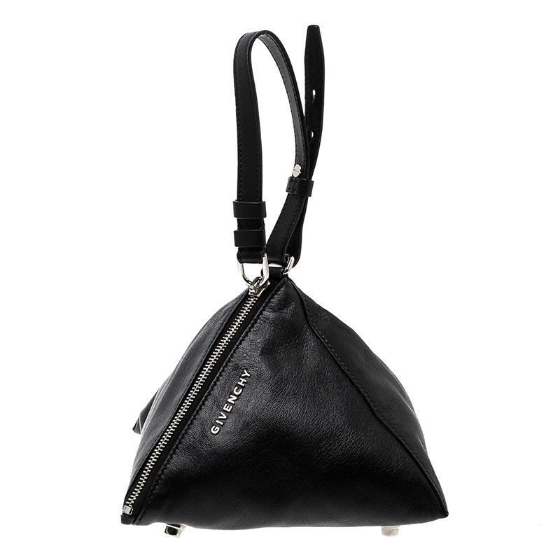 Givenchy Black Leather Small Triangle Pouch 1