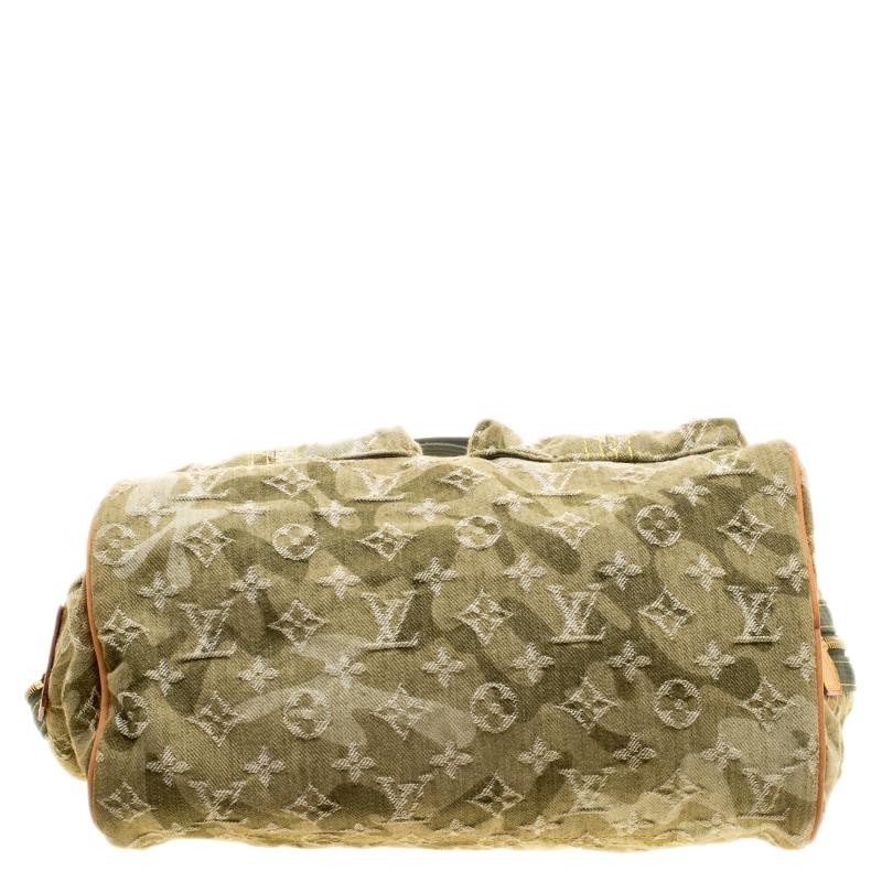 green denim louis vuitton bag