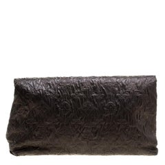 Louis Vuitton Metallic Brown Monogram Fabric Limelight Clutch