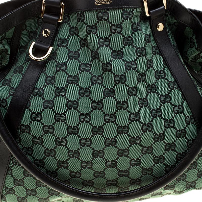 Gucci Green/Black GG Canvas Medium Abbey Shoulder Bag 1
