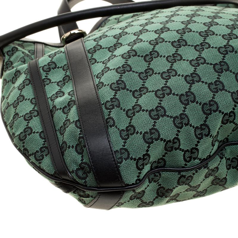 Gucci Green/Black GG Canvas Medium Abbey Shoulder Bag 3