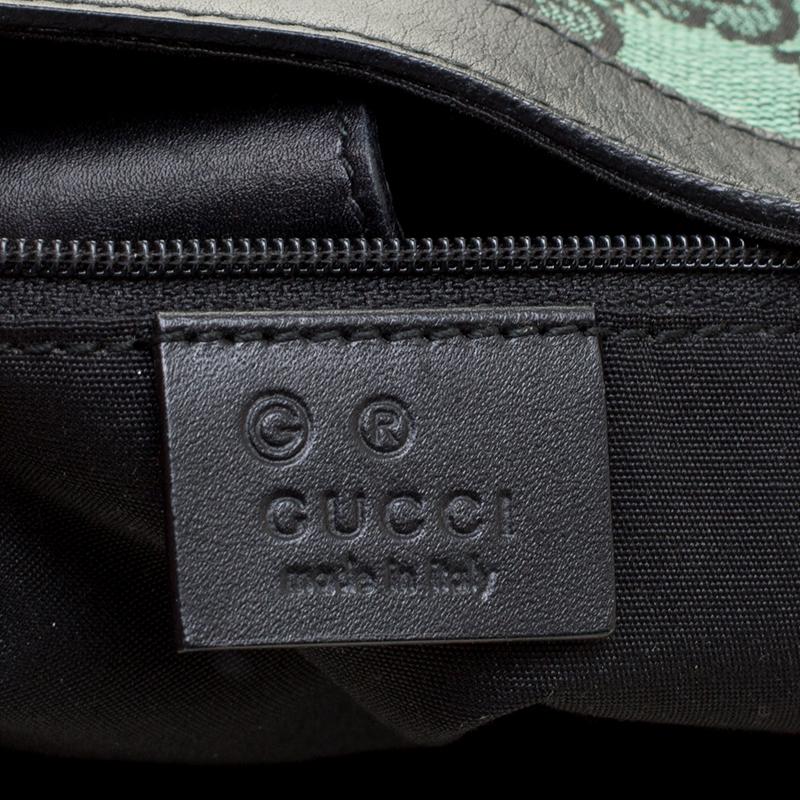 Gucci Green/Black GG Canvas Medium Abbey Shoulder Bag 6