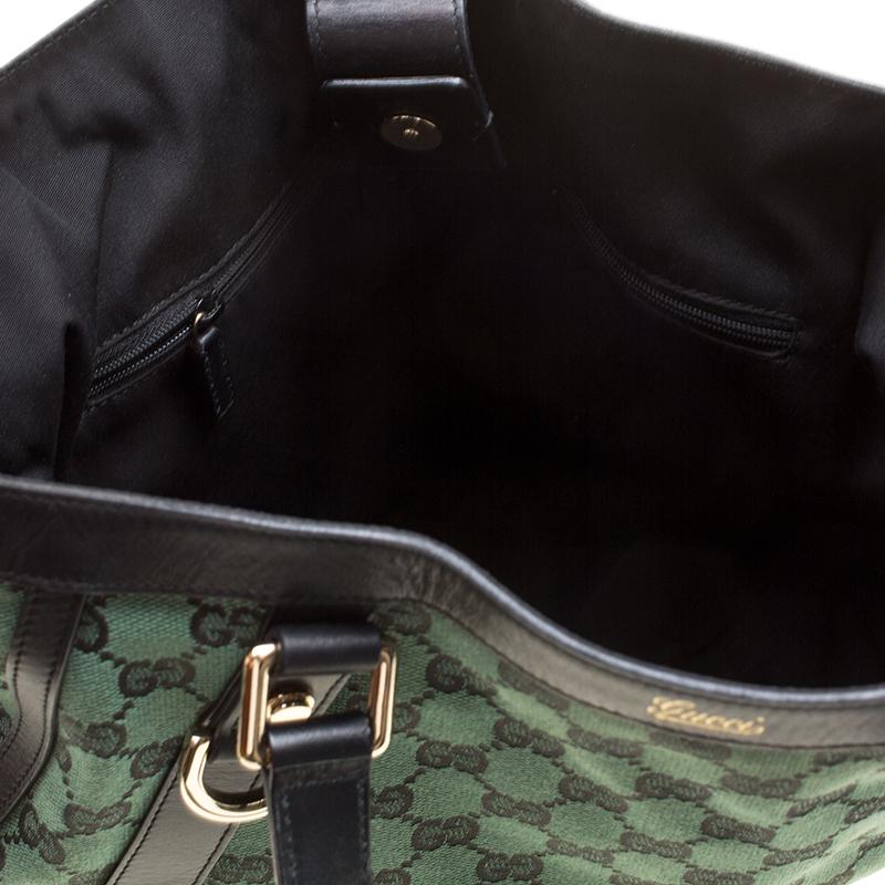 Gucci Green/Black GG Canvas Medium Abbey Shoulder Bag 8