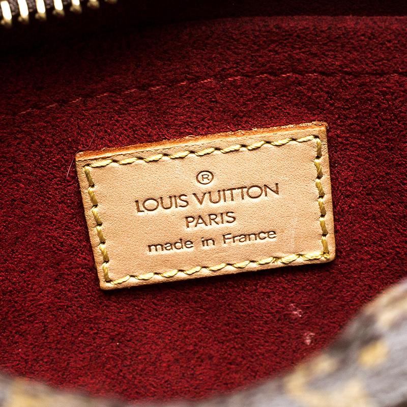 Louis Vuitton Croissant PM Tasche aus Segeltuch mit Monogramm (Schwarz)