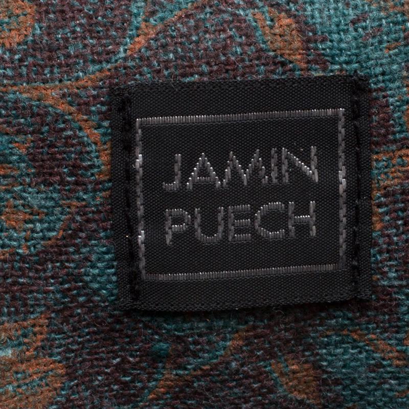 Jamin Puech Blue Leather Bead Embellished Shoulder Bag 3