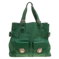 Marc Jacobs Green Leather Stella Tote