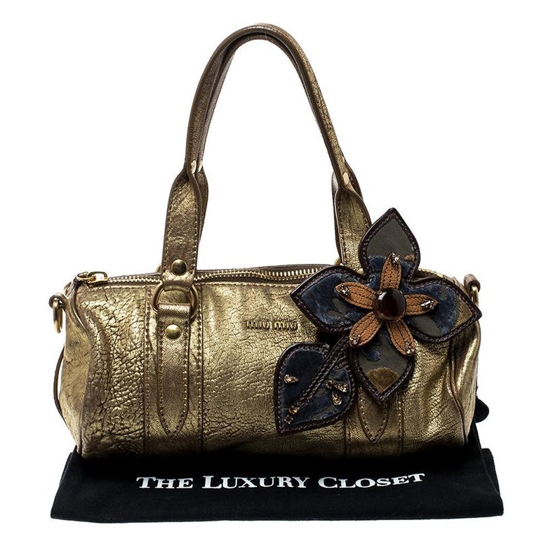 miu miu gold bag