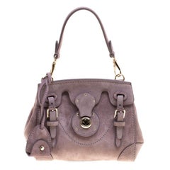 Ralph Lauren Lilac Suede Ricky Crossbody Bag