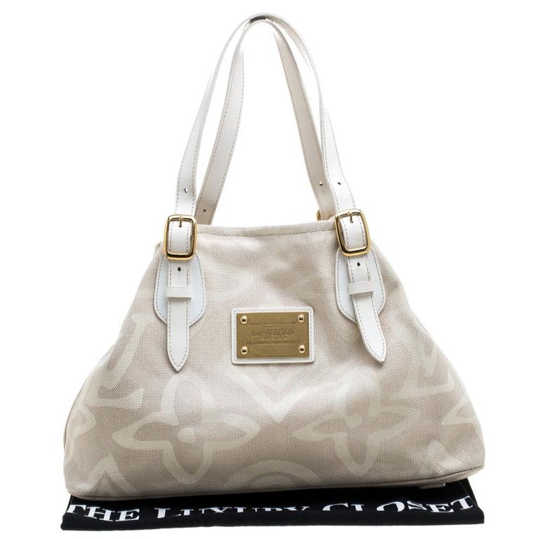 Louis Vuitton Beige Limited Edition Tahitienne Cabas PM Bag at 1stDibs