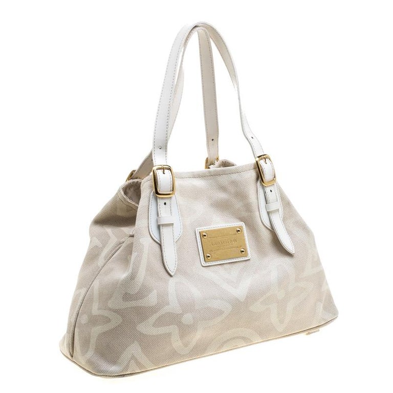 Louis Vuitton Beige Limited Edition Tahitienne Cabas PM Bag at 1stdibs