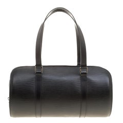 Louis Vuitton Black Epi Leather Soufflot Bag