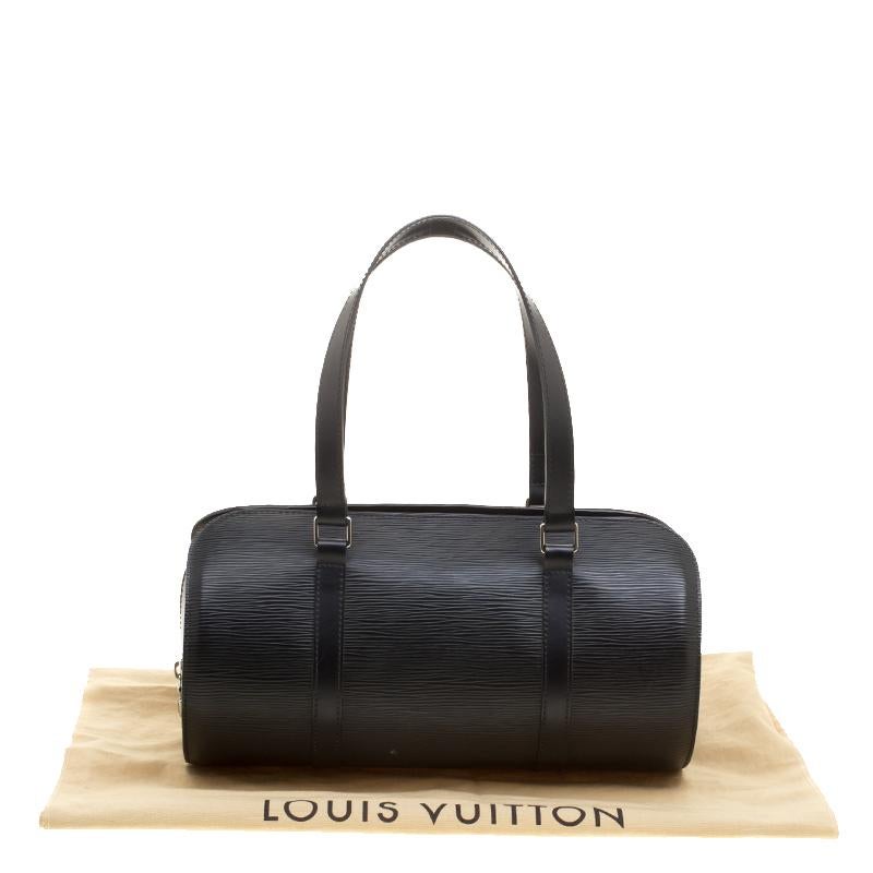Louis Vuitton Black Epi Leather Soufflot Bag 3