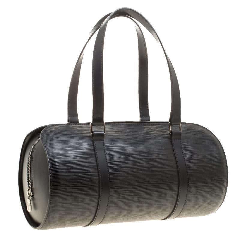 Louis Vuitton Black Epi Leather Soufflot Bag 5