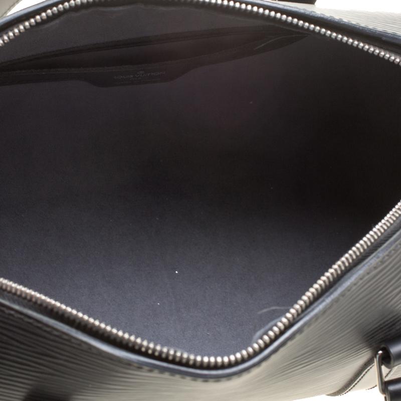 Louis Vuitton Black Epi Leather Soufflot Bag 6