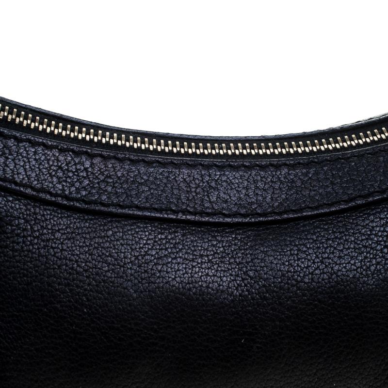 Roberto Cavalli Black Leather Shoulder Bag 5