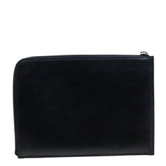 Louis Vuitton Black Epi Leather Documents Portfolio Pochette
