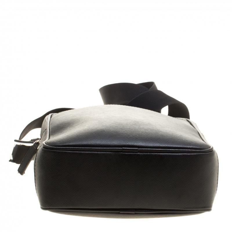 Women's Montblanc Black Leather Small Sartorial Messenger Bag