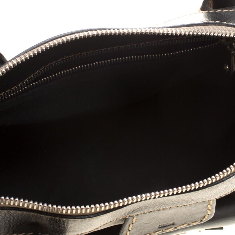 Chloe Black Leather Edith Satchel 7