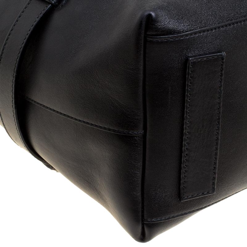 Men's Bally Black Leather Weekend Bag