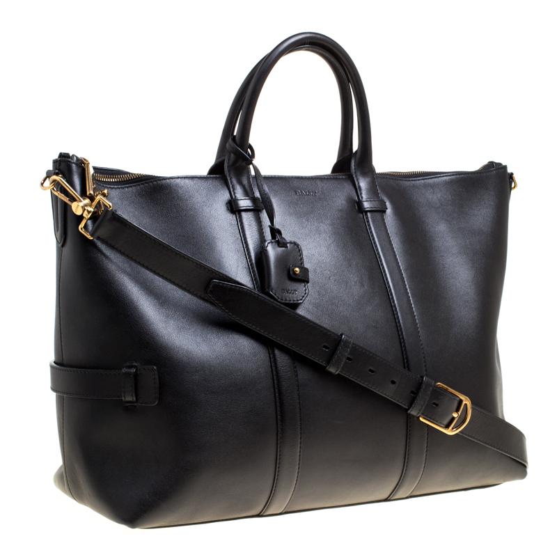 Bally Black Leather Weekend Bag 1