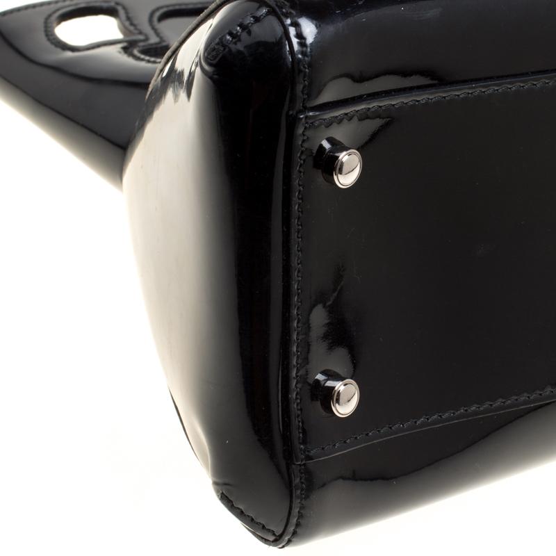 Women's Cartier Black Patent Leather Large Marcello de Cartier Bag