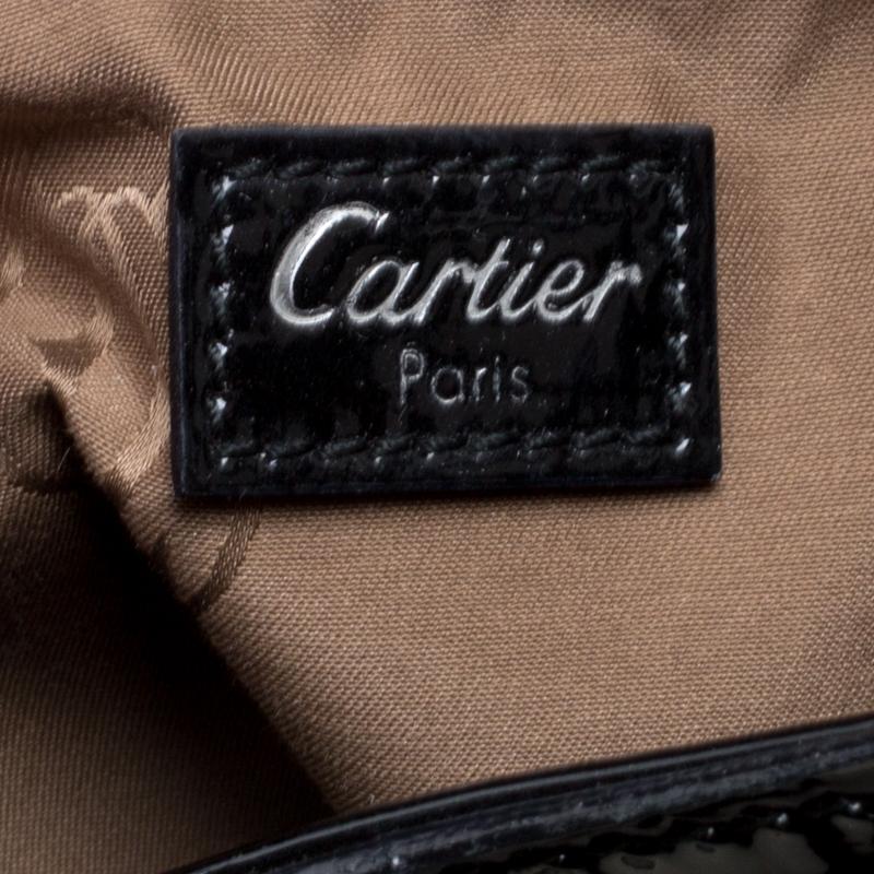 Cartier Black Patent Leather Large Marcello de Cartier Bag 3