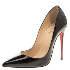 Christian Louboutin Black Patent Leather So Kate Pumps Size 36