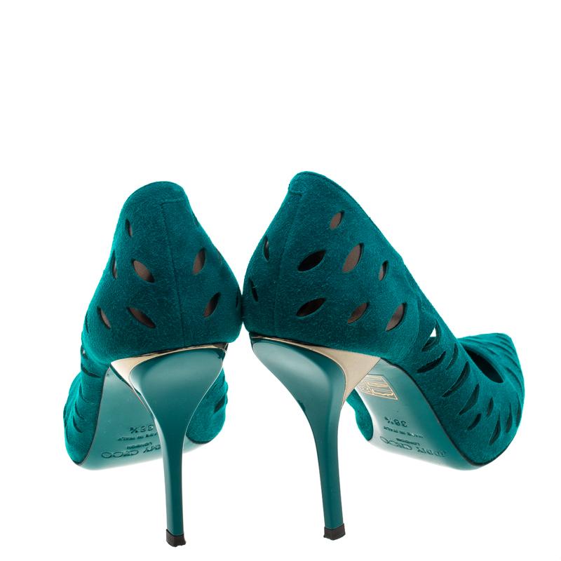 jimmy choo teal shoes