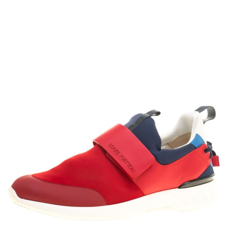 Louis Vuitton Tri Color Neoprene America's Cup Regatta Sneakers Size 43.5  For Sale at 1stDibs