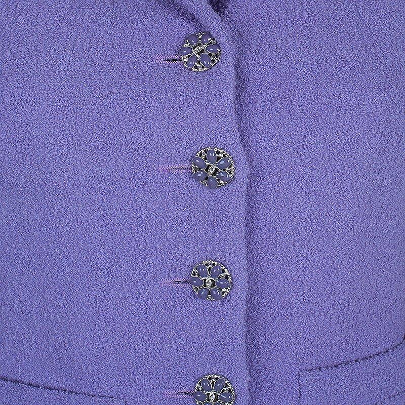 Women's Chanel Lavender Tweed Jacket S