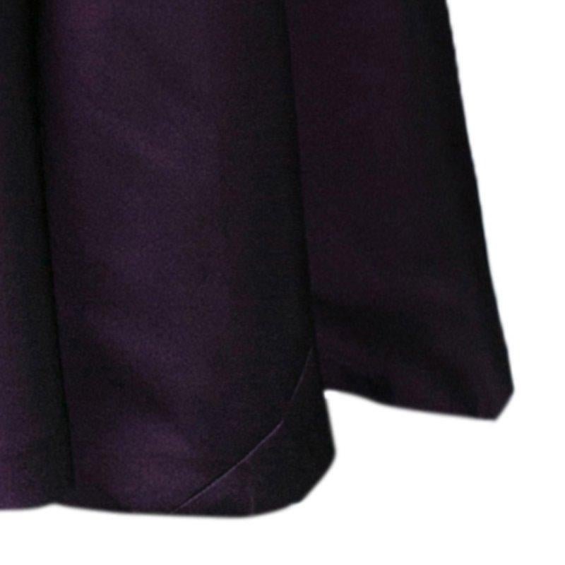 Alberta Ferretti Limited Edition Purple Silk Gown S In Good Condition In Dubai, Al Qouz 2