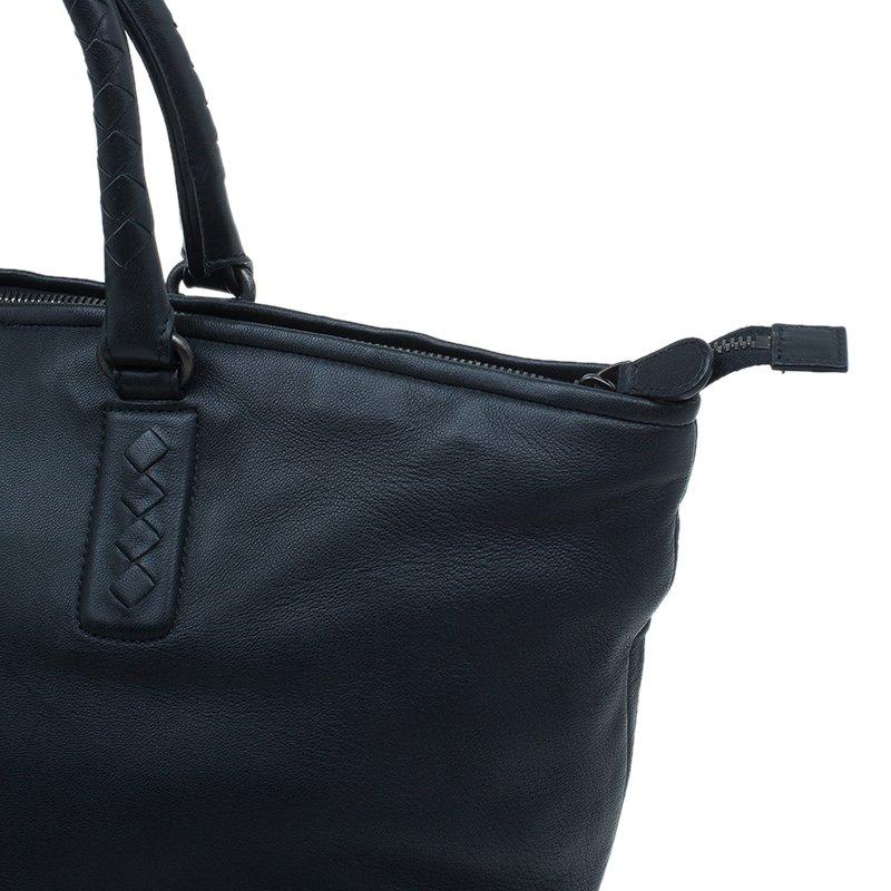 Bottega Veneta Black Nappa Intrecciato Leather Small Tote Bag 5