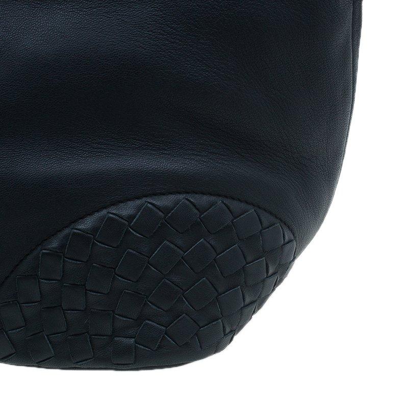 Bottega Veneta Black Nappa Intrecciato Leather Small Tote Bag 3