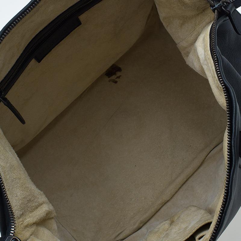 Bottega Veneta Black Nappa Intrecciato Leather Small Tote Bag 4
