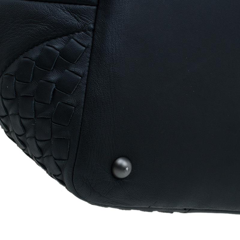 Bottega Veneta Black Nappa Intrecciato Leather Small Tote Bag 12