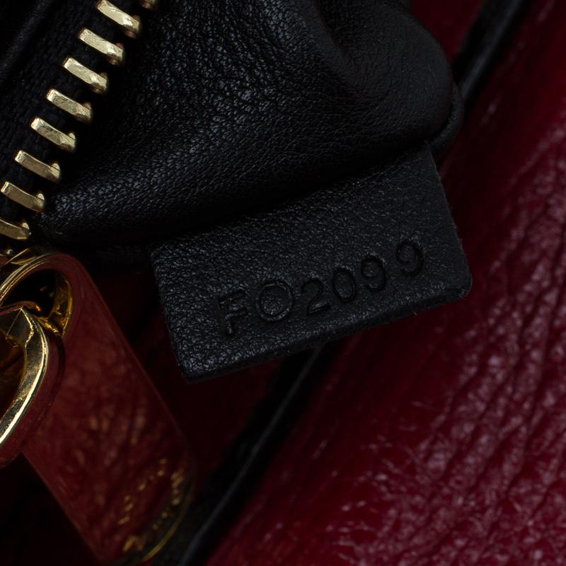 Louis Vuitton Red Monogram Leather My Deer Enigme Clutch In Excellent Condition In Dubai, Al Qouz 2