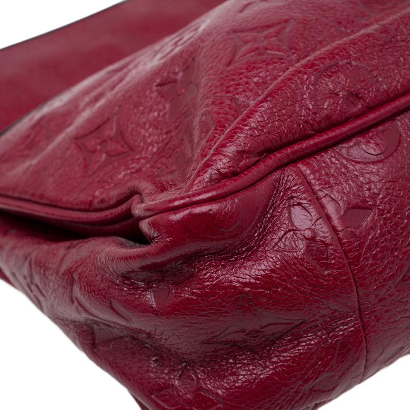 Louis Vuitton Red Monogram Leather My Deer Enigme Clutch 6