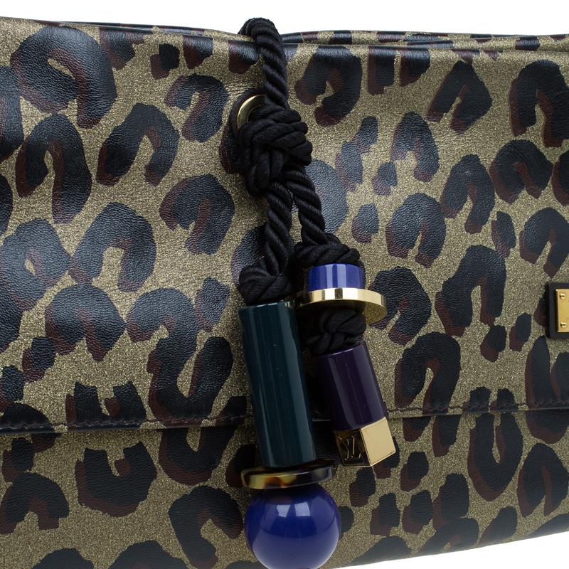 Women's Louis Vuitton Limited Edition Leopard Nocturne African Queen Clutch