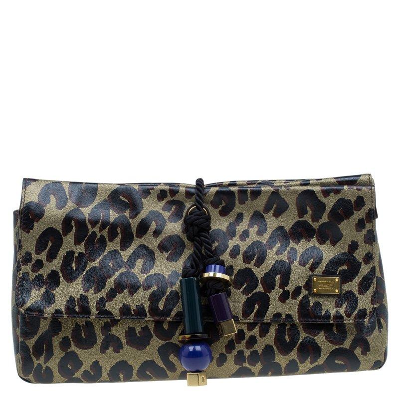 Louis Vuitton Limited Edition Leopard Nocturne African Queen Clutch