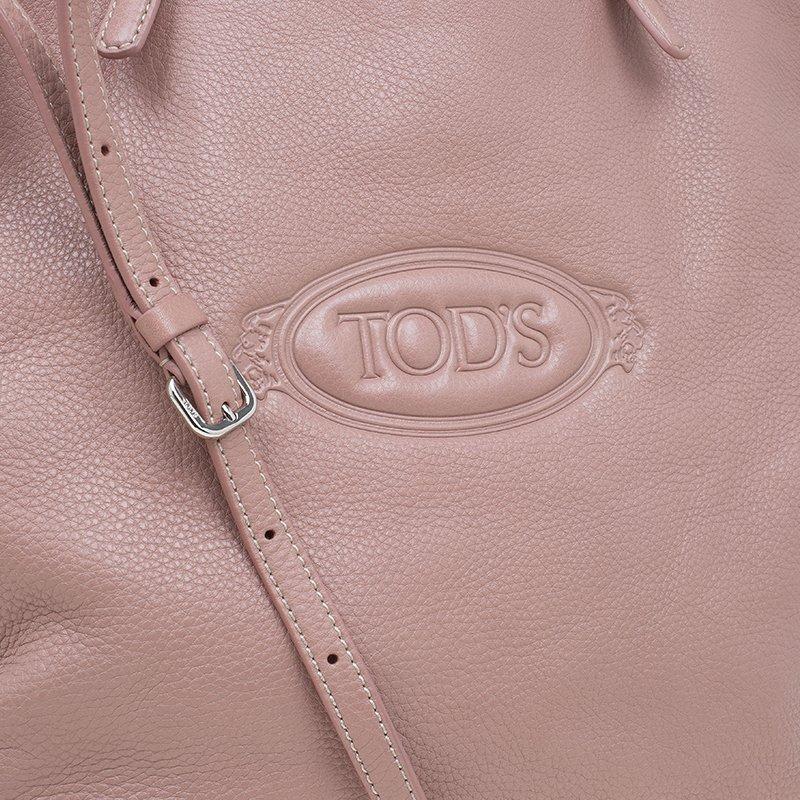 Tod's Blush Pink Leather Large Toronto Shopper Tote 1